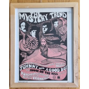 MYSTERY TREND original April 22 1967 "Cash Box Magazine" Advertisement Poster 39x31cm framed 